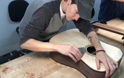 A Closer Look of Guitar Luthier Students at Work