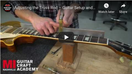 Adjusting the Truss Rod – Guitar Setup & Maintenance