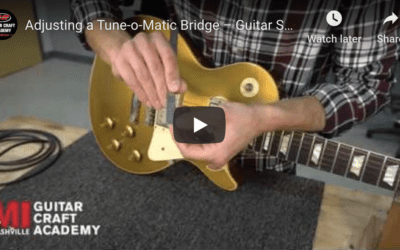 Adjusting a Tune-o-Matic Bridge: Guitar Setup and Maintenance (Video)