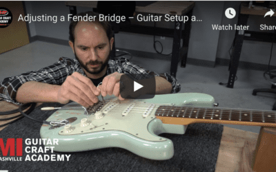 Adjusting a Fender Bridge: Guitar Setup and Maintenance (Video)
