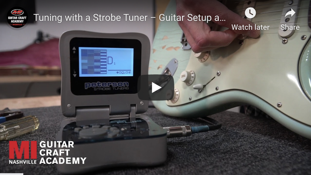 Using a Strobe Tuner: Guitar Setup and Maintenance (Video)