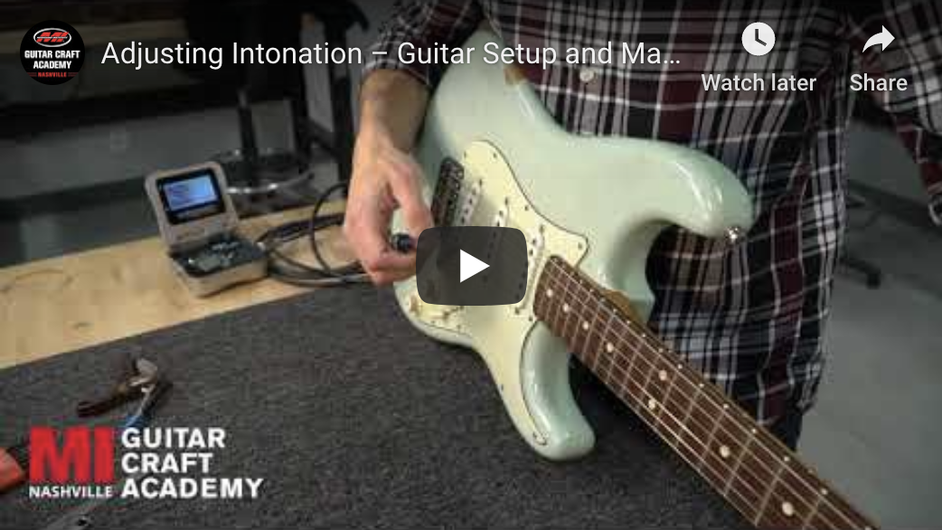 Adjusting Intonation: Guitar Setup and Maintenance (Video)